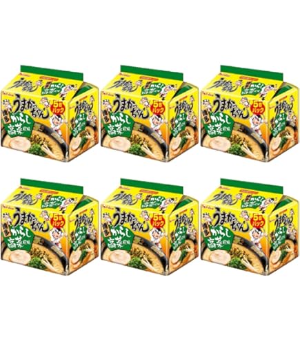Amazon.co.jp: うまかっちゃん 博多からし高菜風味 5個パック : 食品